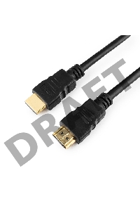 Кабель Кабель HDMI Gembird, 1.8м, v1.4, 19M/19M, черный, позол.разъемы, экран, пакет CC-HDMI4-6     