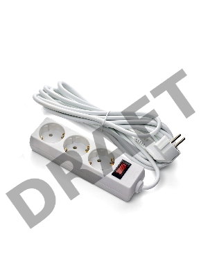 Удлинитель ExeGate EX279346RUS EC-3-1.8W (3 розетки, 1.8м, евровилка, белый)