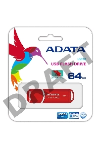 Флеш Диск 64GB ADATA UV150, USB 3.0, Красный