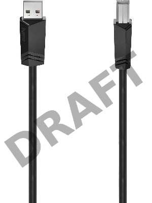 Кабель Hama H-200604 00200604 ver2.0 USB A (m) USB A(m) 5м черный