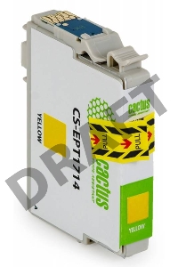 Картридж струйный Cactus CS-EPT1714 желтый для Epson Expression Home XP-33/103/203/207 (10ml)