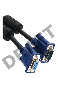 Кабель VCOM VVG6460-5MO удлинительный Монитор-SVGA card (15M-15F) 5m, 2 фильтра