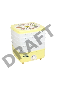 Сушилка для овощей и фруктов Великие реки Ротор-Дива-Люкс СШ-010, 5 поддонов, цветная упаковка, вент, Барнаул