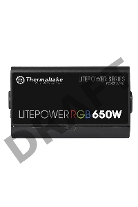 Блок питания Thermaltake Litepower RGB 650W (PS-LTP-0650NHSANE-1) v2.3, A.PFC, 80 Plus , Fan 12 cm, Retail