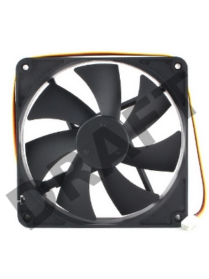 Вентилятор Gembird D14025HM-3 140x140x25, гидродинамический, 3 pin, провод 40 см {80}