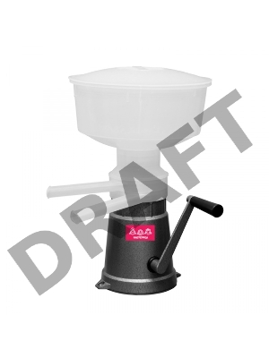 Сепаратор-сливкоотделитель Мастерица Р3-ОПС 50 л, с ручным приводом, производительность 50 л/ч, алюм. станина (СП00000000006)