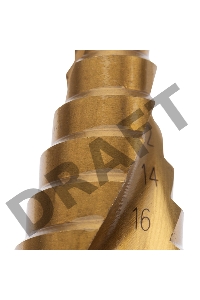 Сверло по металлу ступенчатое REXANT «ТИТАН» Р6М5  4,0-32,0 мм