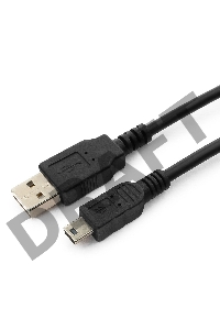 Кабель Gembird/Cablexpert CC-5PUSB2D-0.3M Кабель USB 2.0 , мультиразъем USB, AM/miniB 5P, 30sm, пакет 