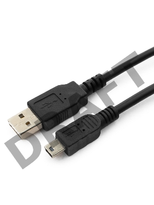 Кабель Gembird/Cablexpert CC-5PUSB2D-0.3M Кабель USB 2.0 , мультиразъем USB, AM/miniB 5P, 30sm, пакет 