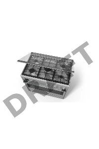 Отдельностоящая  плита с газовой варочной поверхностью и электрической духовкой BOSCH HSB738357M Series 8, 846-880 x 898 x 600, 5 конфорок с электроподжигом, духовка мощностью 3.1 кВт на 112 л, 8 режимов работы, гриль, каталитическое покрытие духовки, рег