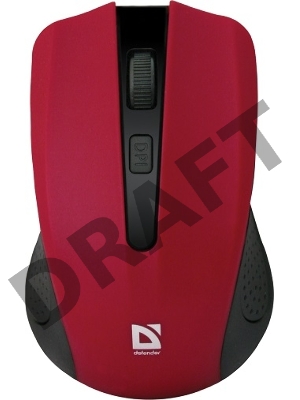 Мышь Defender Accura MM-935 Red USB 52937{Беспроводная оптическая мышь, 4 кнопки,800-1600 dpi}