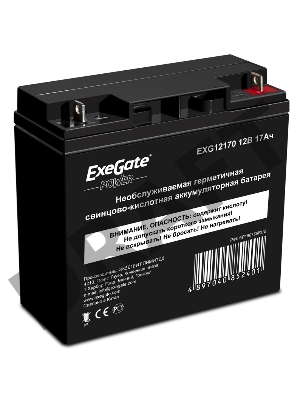 Батарея ExeGate EP160756RUS GP 12170/EXG12170 (12V 17Ah) клеммы под болт М5