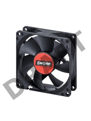 Вентилятор ExeGate EX166174RUS Mirage-S 80x80x25 подшипник скольжения, 2000 RPM, 23dB, 3pin