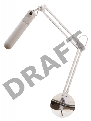 Светильник настольный Трансвит Delta/Wh на струбцине 2G7 люминесцентный белый 11Вт