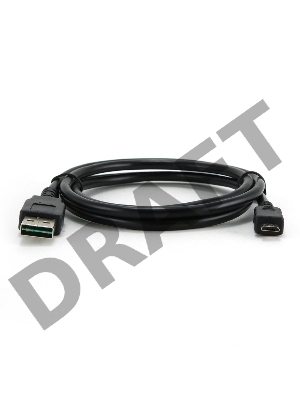 Кабель Gembird/Cablexpert CC-mUSB2D-1M,  Кабель USB 2.0 , мультиразъем USB, AM/microB 5P, 1м, пакет 