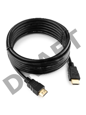Кабель HDMI Gembird, 4.5м, v1.4, 19M/19M, черный, позол.разъемы, экран, пакет CC-HDMI4-15