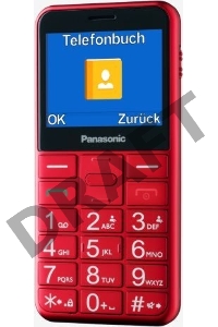 Мобильный телефон Panasonic TU150 красный моноблок 2Sim 2.4