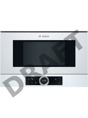 Микроволновая печь Bosch BFL634GW1 21л. 900Вт белый (встраиваемая)