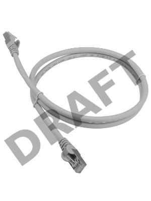 Патч-корд LANMASTER LSZH FTP кат.6A, 7.0 м, серый