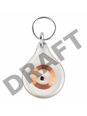 Электронный ключ (брелок прозрачный) 125 kHz формат Em-Marin