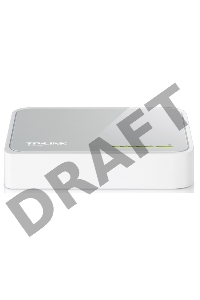 Коммутатор TP-Link SOHO  TL-SF1005D Коммутатор 5-port 10/100M mini Desktop Switch, 5 10/100M RJ45 ports, Plastic case