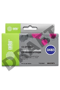 Картридж струйный Cactus CS-EPT0483 пурпурный для Epson Stylus Photo R200/ R220/ R300 (14,4ml)