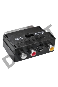 Адаптер аудио-видео Buro SCART (m)/3хRCA (f)/S-VIDEO (f) черный (BSP005)