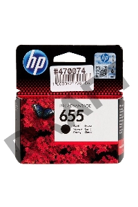 Картридж струйный HP 655 CZ109AE черный для HP DJ IA 3525/4615/4625/5525/6525 (550стр.)