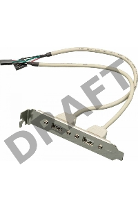 Адаптер Noname USB Bracket 2xUSB2.0 Bulk