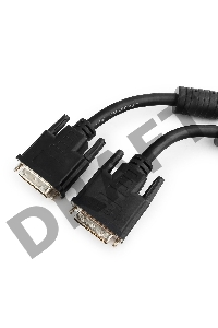 Кабель DVI-D single link Gembird/Cablexpert , 19M/19M, 1.8м, черный, экран, феррит.кольца, пакет (CC-DVI-BK-6)