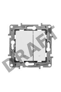 Светорегулятор нажимной 400Вт, бел. ETIKA Светорегулятор нажимной 400Вт, бел.