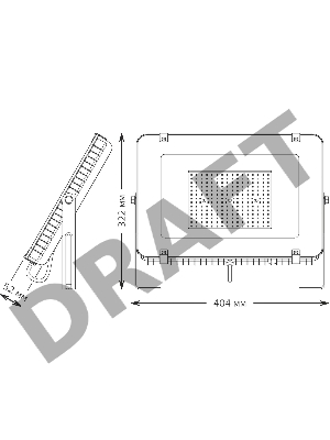 Прожектор светодиодный GAUSS 613100150  150Вт IP65 6500к черный 1/4