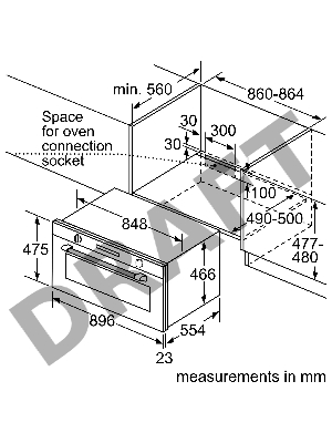 Духовой шкаф Bosch VBC514CR0 Built-In Oven, встраиваемый
