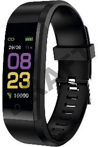 Смарт-браслет SunWind SB25 TFT корп.:черный рем.:черный (SB25B)