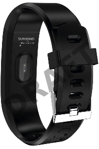 Смарт-браслет SunWind SB25 TFT корп.:черный рем.:черный (SB25B)