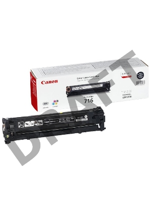Тонер-картридж Canon Cartridge 716BK (1980B002) черный, 2300 стр., для LBP-5050/5050N