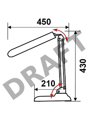 Светильник настольный Трансвит Delta1U/Wh на подставке G23 люминесцентный белый 11Вт