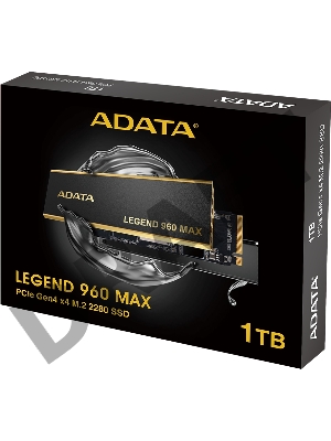 Накопитель SSD A-Data PCI-E 4.0 x4 1Tb ALEG-960M-1TCS Legend 960 Max M.2 2280
