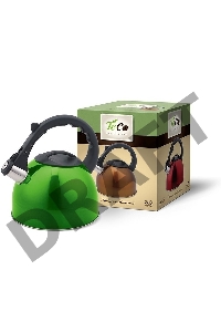 Чайник TECO 3,0 л. со свистком, TC-103, из нержавеющей стали, капсулированное дно       