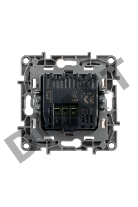 Светорегулятор нажимной 400Вт, бел. ETIKA Светорегулятор нажимной 400Вт, бел.