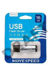 Накопитель USB2.0 16GB Move Speed M1 серебро