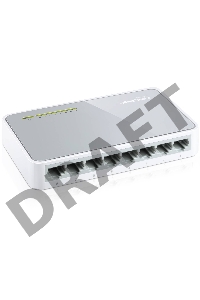 Коммутатор TP-Link SOHO   TL-SF1008D Коммутатор 8-port 10/100M mini Desktop Switch, 8 10/100M RJ45 ports, Plastic case