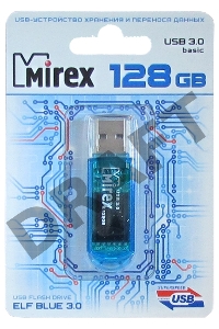 Флеш накопитель 128GB Mirex Elf, USB 3.0, Синий
