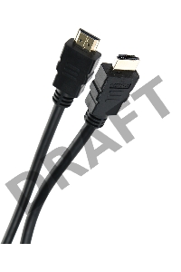 Кабель AOpen/Qust Кабель HDMI 19M/M 1.4V+3D/Ethernet (ACG511-1M) 1m, позолоченные контакты 6938510810205