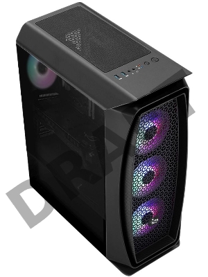 Компьютер IRU Game 520B5GMA MT Ryzen 5 5600X (3.7) 16Gb 1Tb SSD250Gb RX 6500XT 4Gb Free DOS GbitEth 500W черный