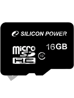 Флеш карта microSD 16Gb Class10 Silicon Power SP016GBSTH010V10 