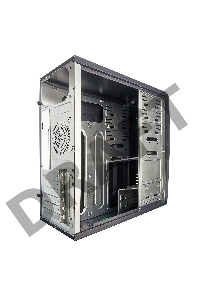 Корпус Miditower Exegate EX280387RUS CP-604 Black, ATX, <CP400W, 80mm>, 2*USB, Audio