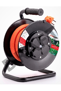 Удлинитель силовой Starwind ST-PSR4.50/G-16 4x5.0кв.мм 4розет. 50м ПВС 16A катушка темно-серый