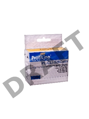 Картридж PL-CLI-526C с чипом для принтеров Canon Pixma IP4850/MG5150/MG5250/MG6150/MG8150 Cyan водн ProfiLine
