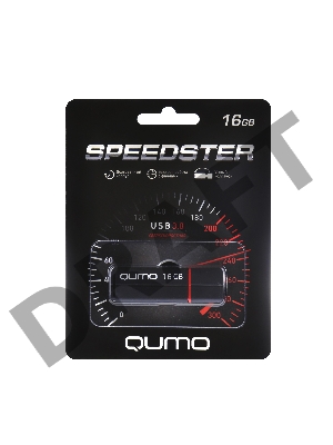 Флеш Диск USB 3.0 QUMO 16GB Speedster QM16GUD3-SP-black
